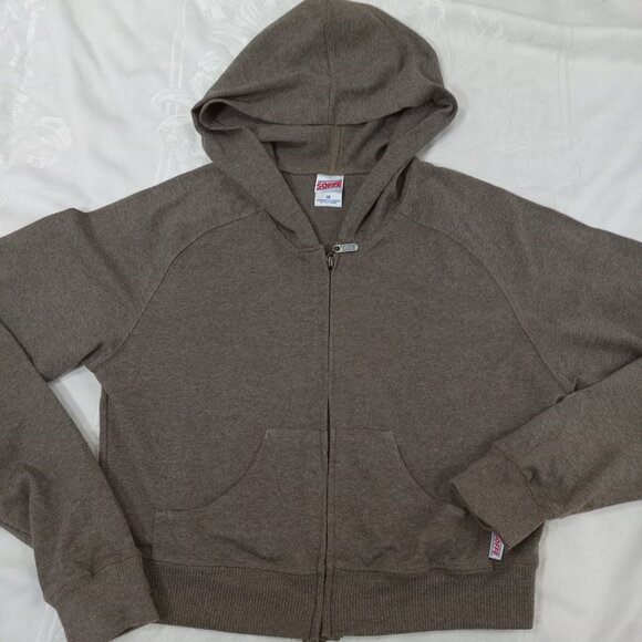 Soffe Brown Youth Classic Hoodied Pull Over Sweatshirt LIght Weight Size Med New - Picture 3 of 9